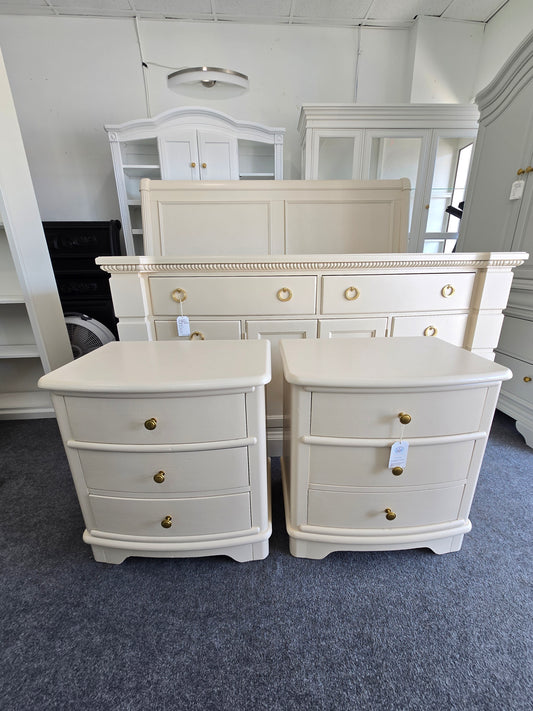 Young America beige  pair of nightstands