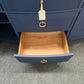 Navy blue TV stand