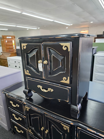 Black Distressed nightstand