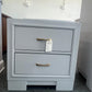 Gray lacquer nightstand