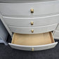 8 drawers cream lacquered dresser