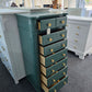 Mount Vernon green lacquered lingerie chest