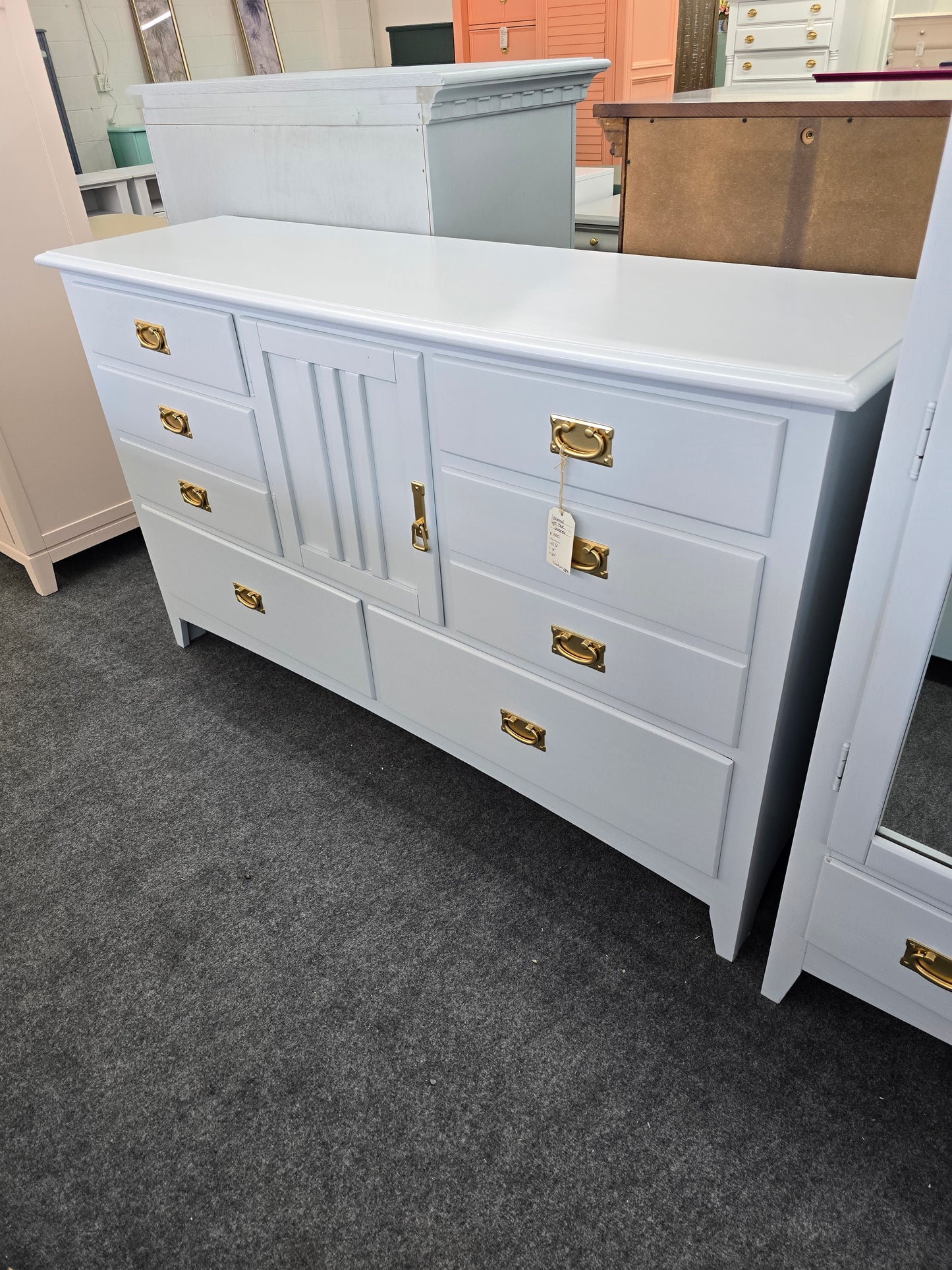 Universal light blue dresser