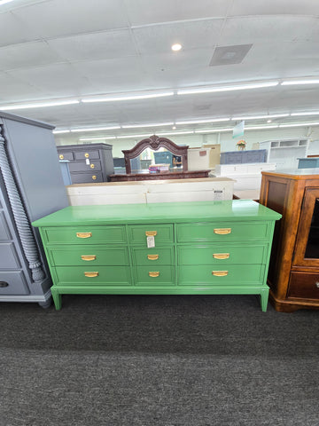 Dixie green lacquered dresser