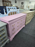 8 drawers pink dresser