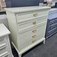 MCM cream lacquered Dixie chest