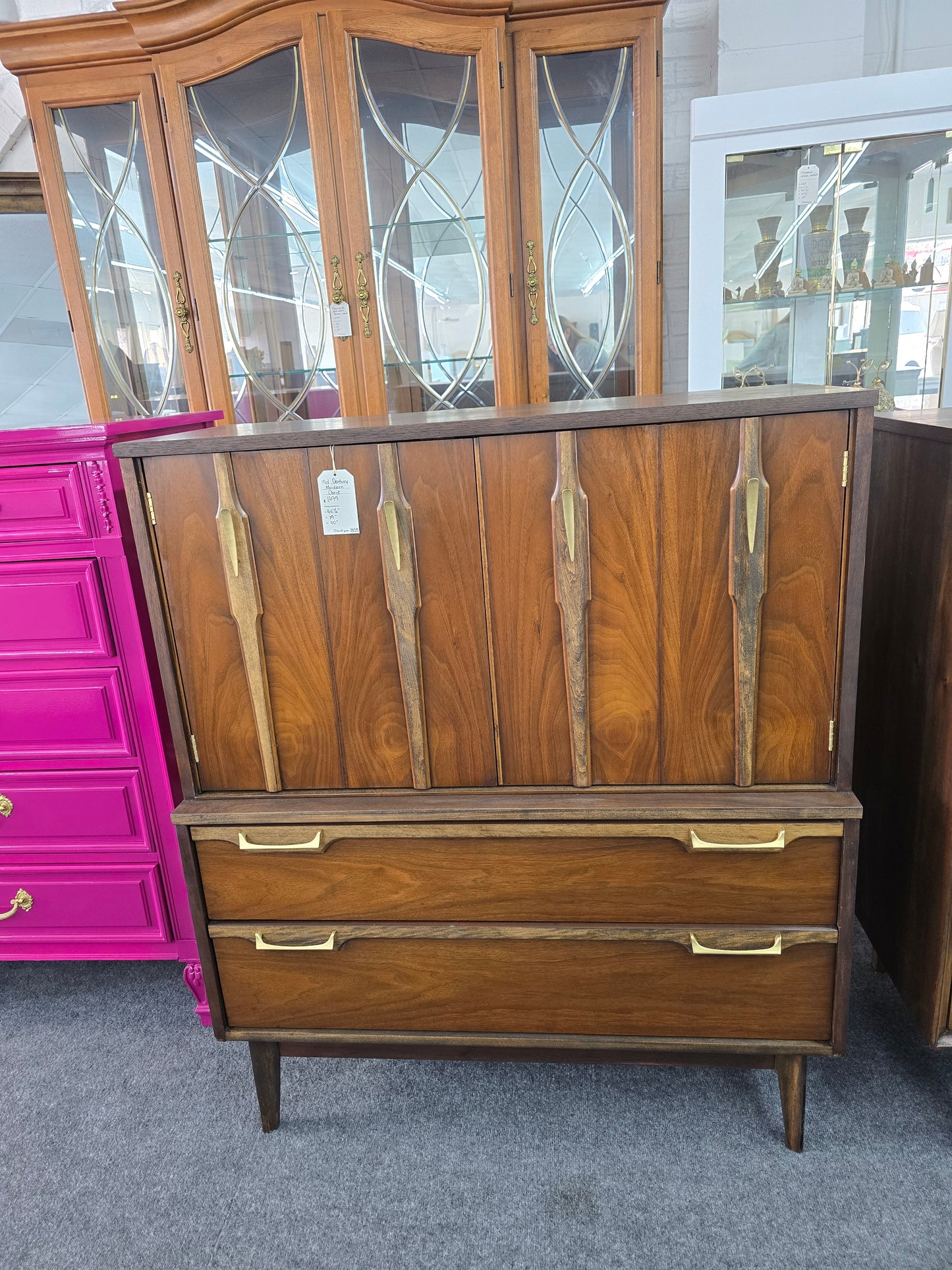 Mid Century Modern solid wood chest