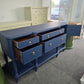 Solid wood navy blue buffet