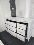 Stanley 9 drawers light gray dresser