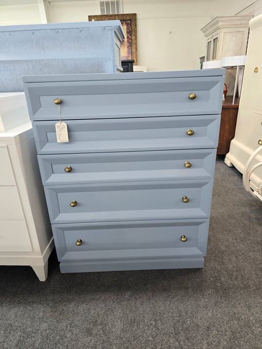 Drexel blue 5 drawers chest