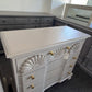 American drew gray vintage dresser