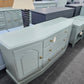 Solid wood BERNHARDT  teal cabinet