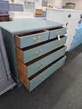 Southampton teal solid wood dresser