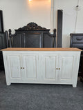 Rustic white cabinet