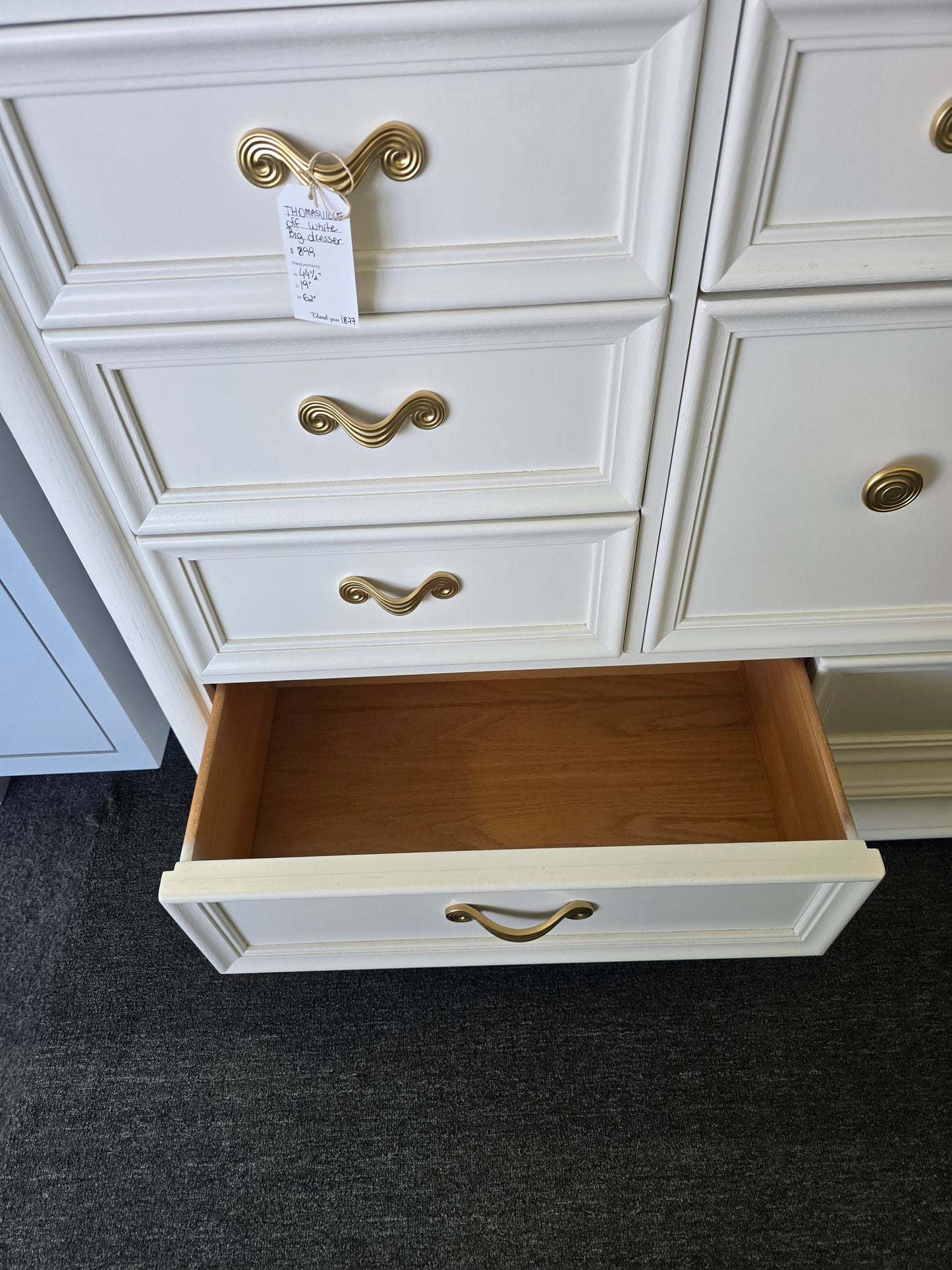Thomasville off white beautiful dresser