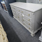 12 drawers gray long dresser