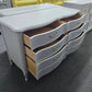 Dixie light gray french provincial dresser