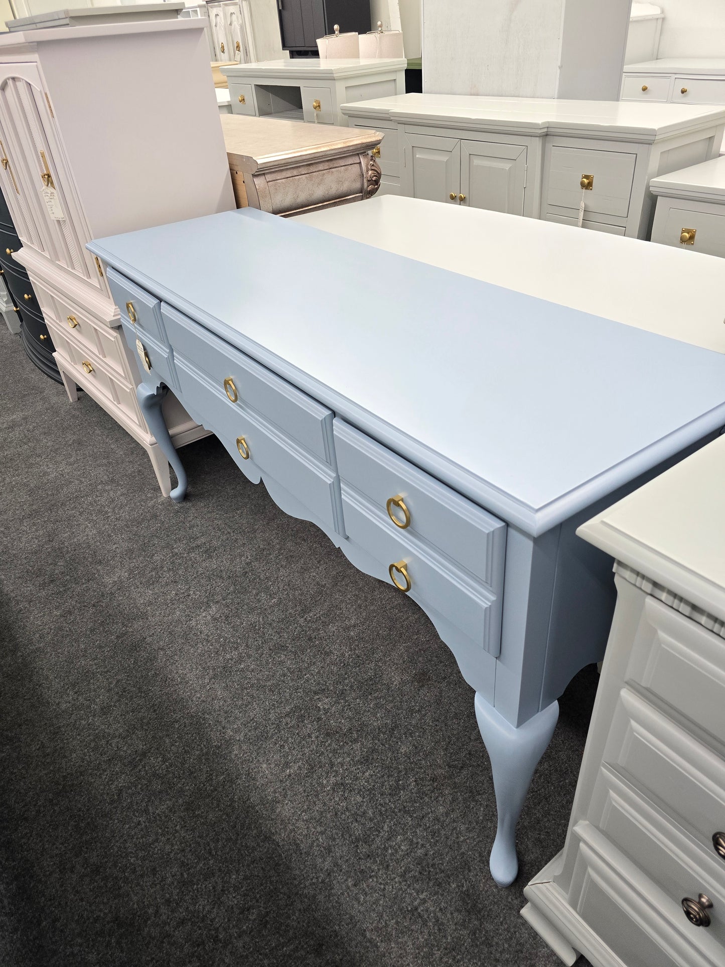 American Drew blue buffet