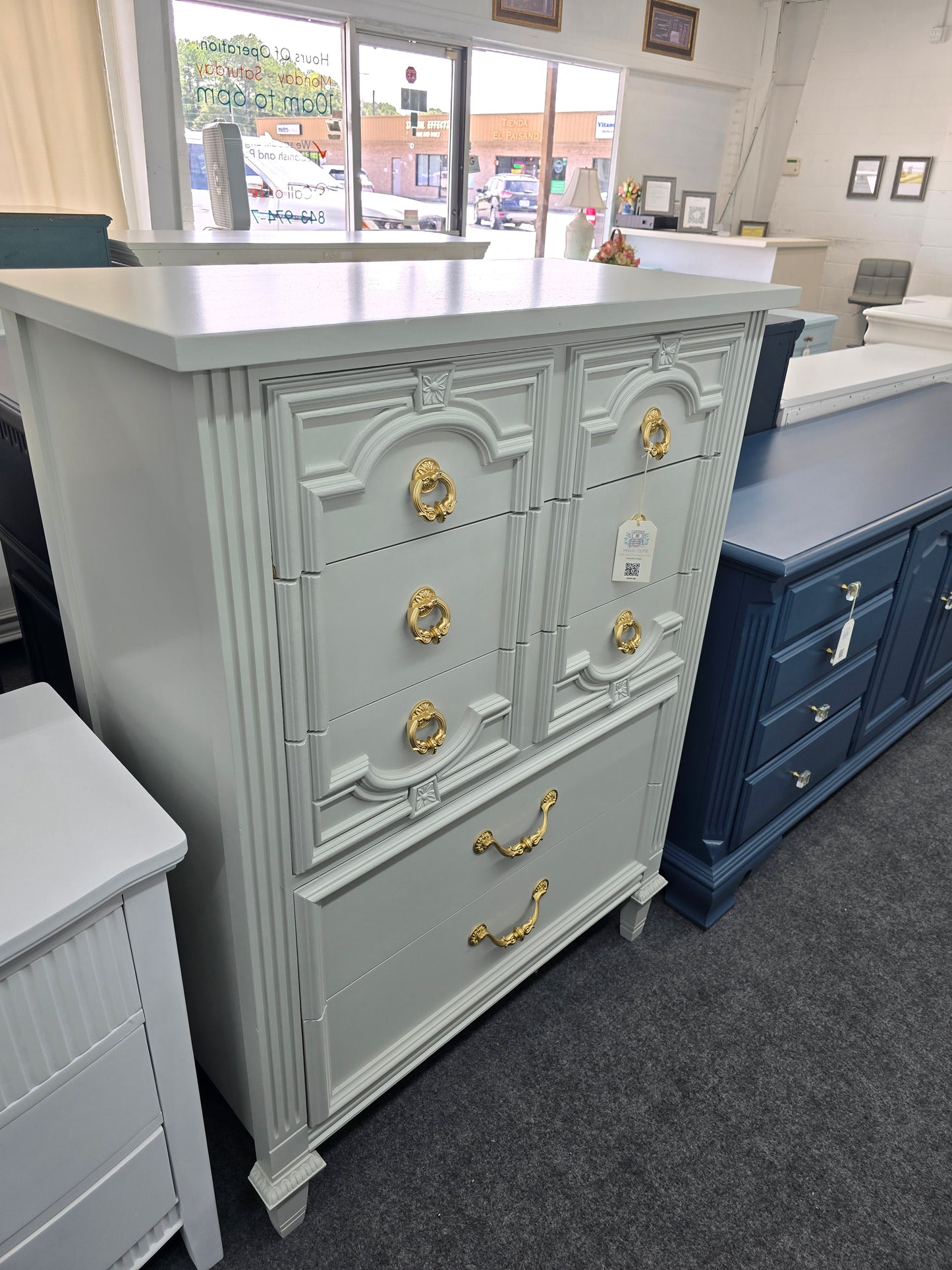 Vintage gray chest