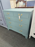 Southampton teal solid wood dresser