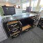 Solid wood black Distressed dresser