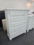 Alabaster solid wood 6 drawers chest