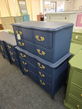 French provincial navy blue chest