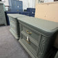 Pewter green pair of nightstands