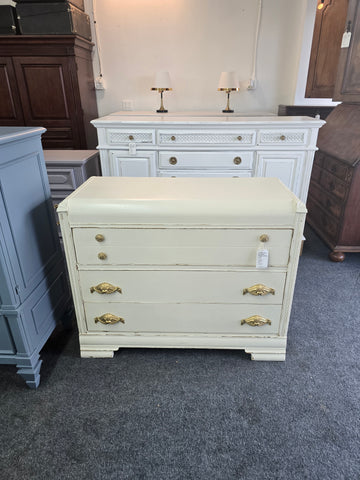 Waterfall Distressed creamy dresser