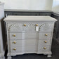 American drew gray vintage dresser