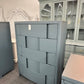 Dark blue 5 drawers layered chest