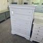 Broyhill tall gray chest
