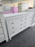 8 drawers white dresser