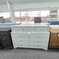 Gray 9 drawers lacquered dresser