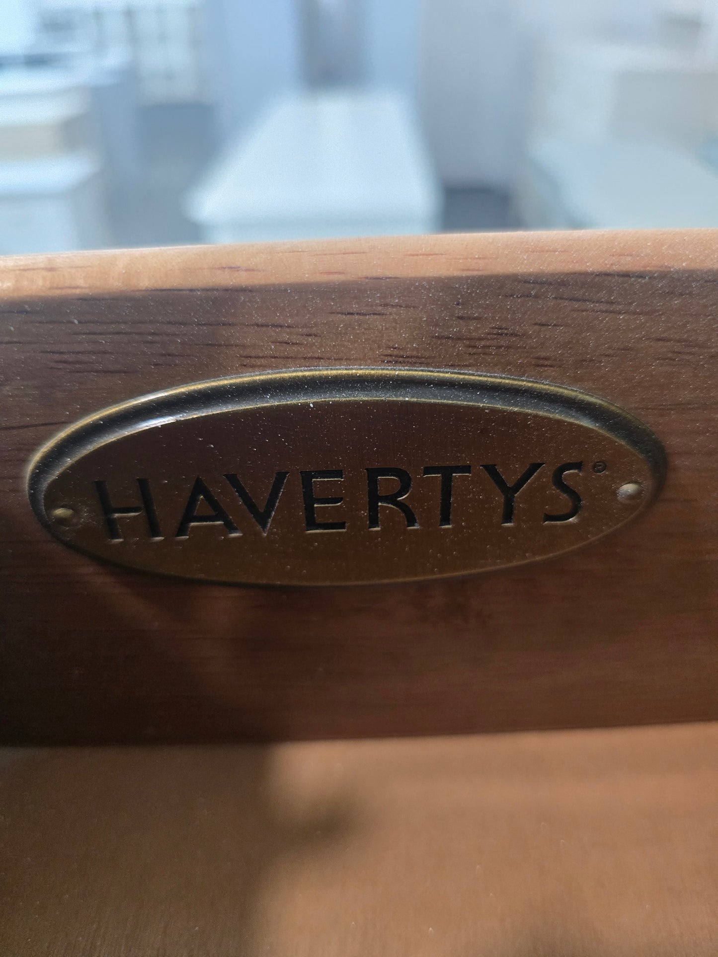 Havertys alabaster lacquered bamboo chest