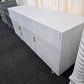 Rustic white lacquered cabinet