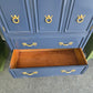 Henredon navy blue Lacquered chest