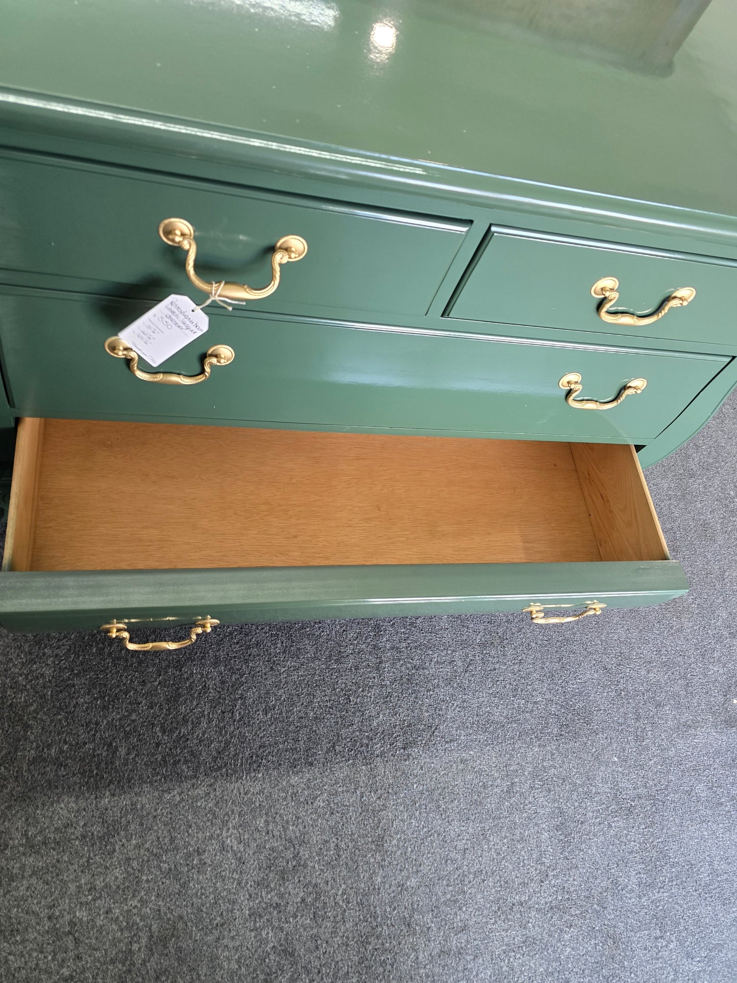 Pennsylvania house green lacquered dresser