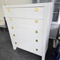White tall modern chest