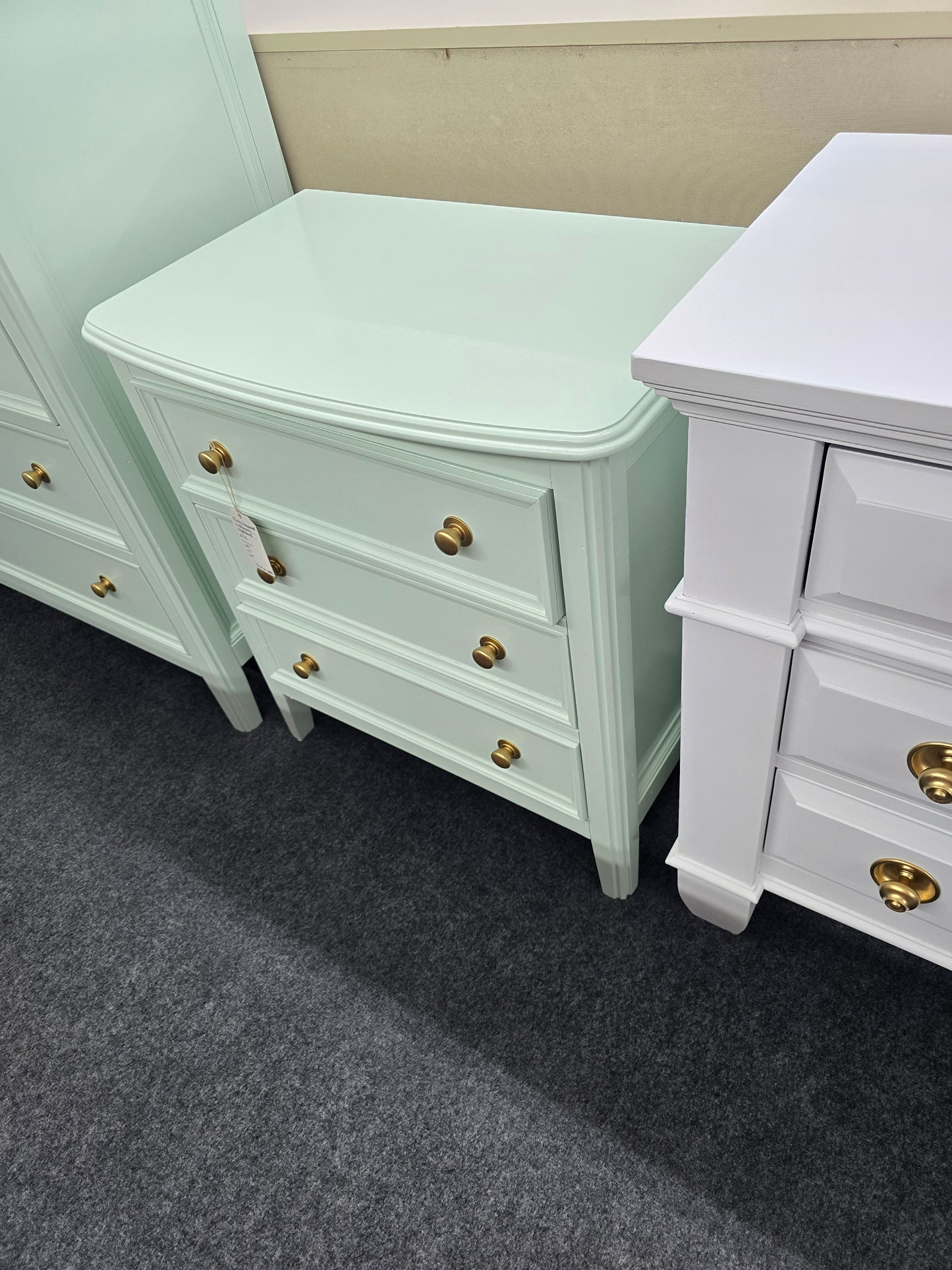 Minty green cute nightstand