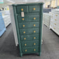 Mount Vernon green lacquered lingerie chest