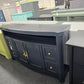 Dark blue Lacquered TV stand