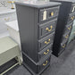Black matte lingerie chest