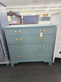 Southampton teal solid wood dresser