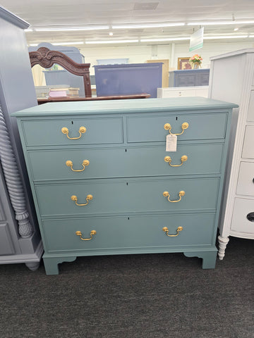 Southampton teal solid wood dresser