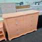 Stanley soft orange lacquered dresser