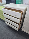 4 drawers cream chest