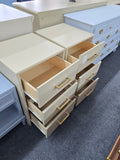 Beige pair of nightstands