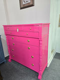 Bernhardt pink lacquered chest