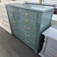 TS Berry green lacquered tall dresser
